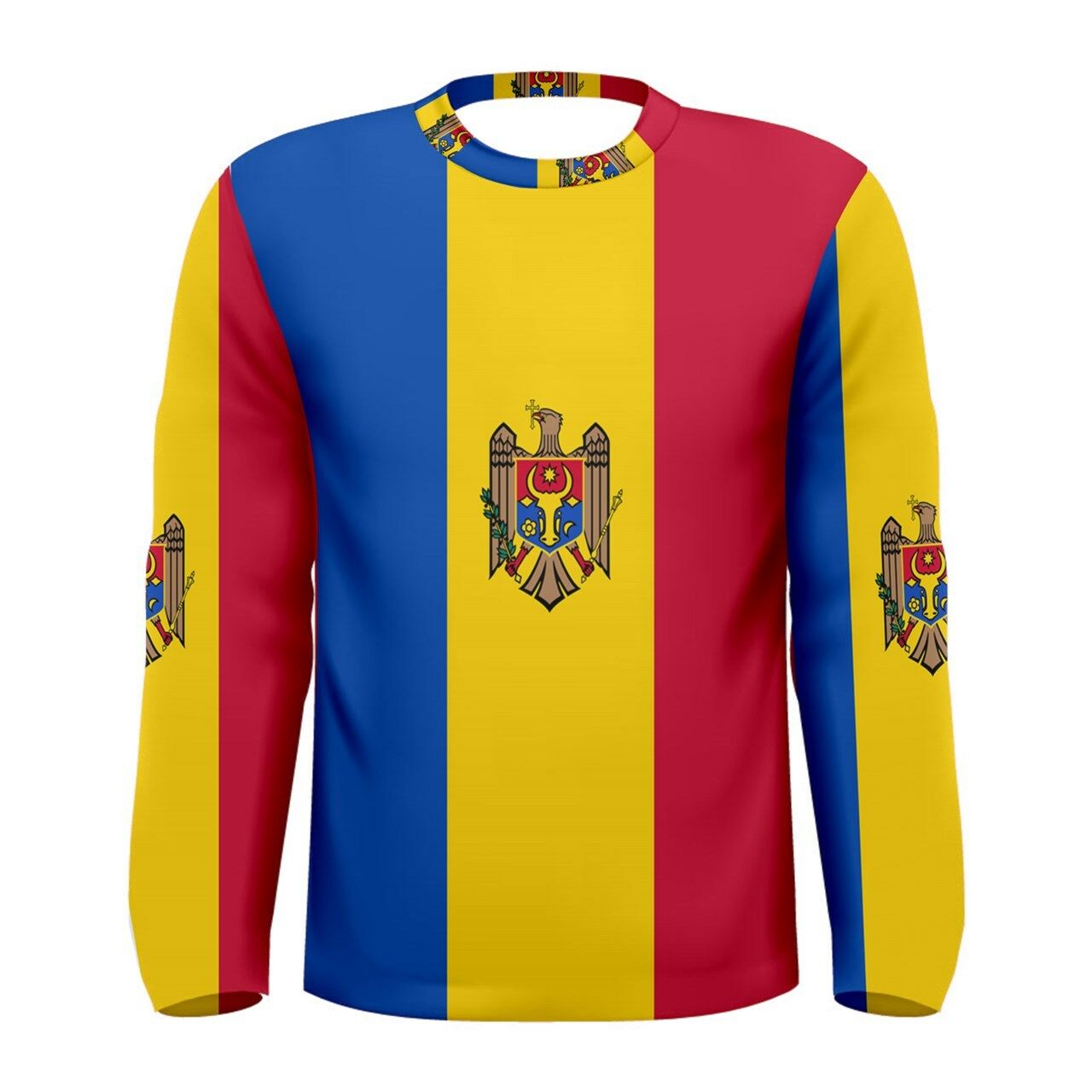 Click to view product details and reviews for Moldova Flag Long Sleeve Sublimated Sports Jersey.