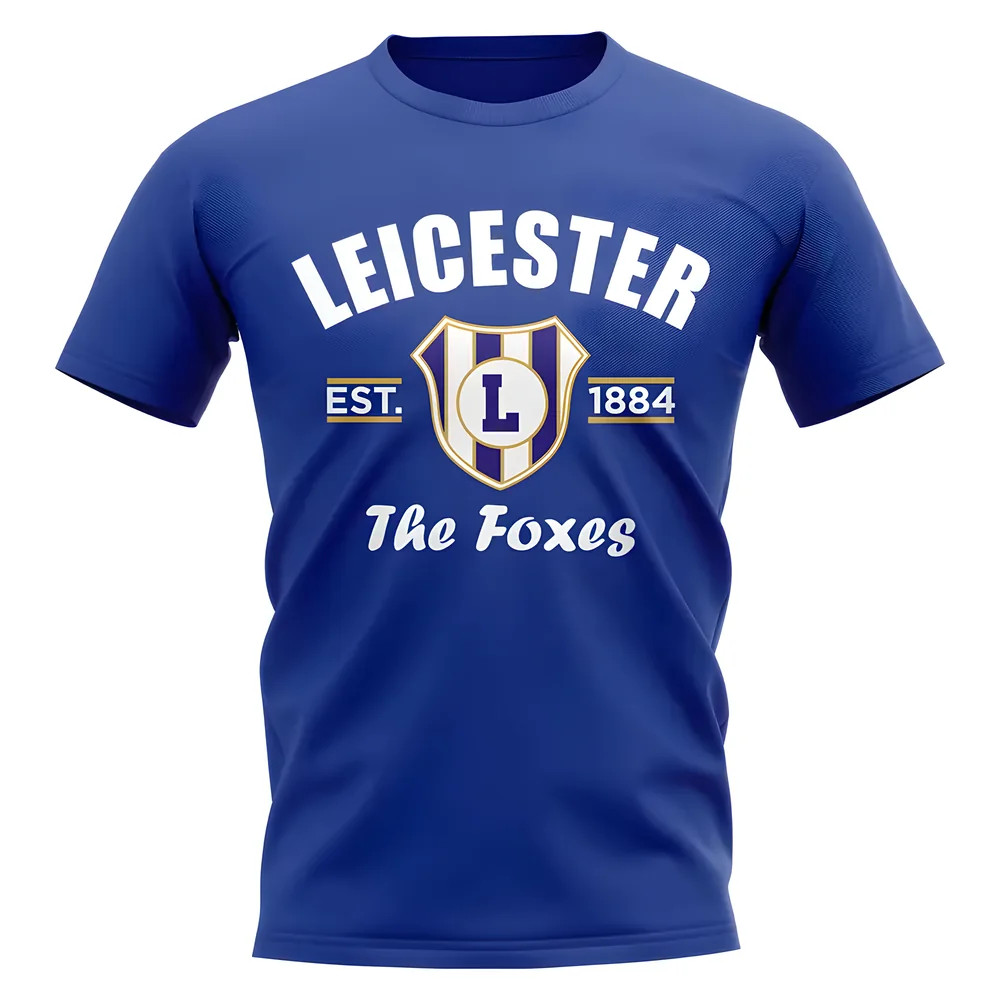 Click to view product details and reviews for Leicester Established Football T Shirt Royal.