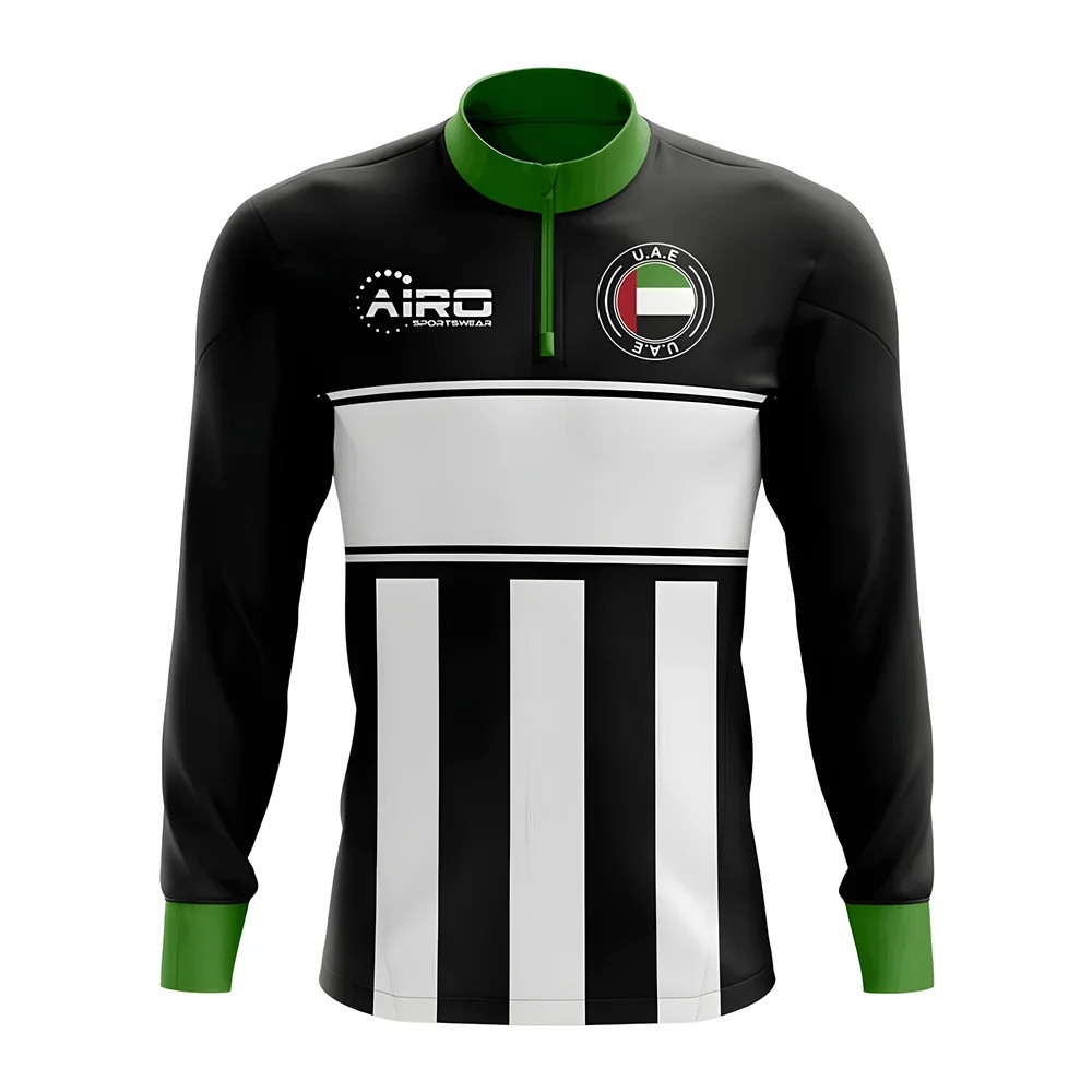 Click to view product details and reviews for Uae Concept Football Half Zip Midlayer Top Black White. Click to view product details and reviews for Uae Concept Football Half Zip Midlayer Top Black White.