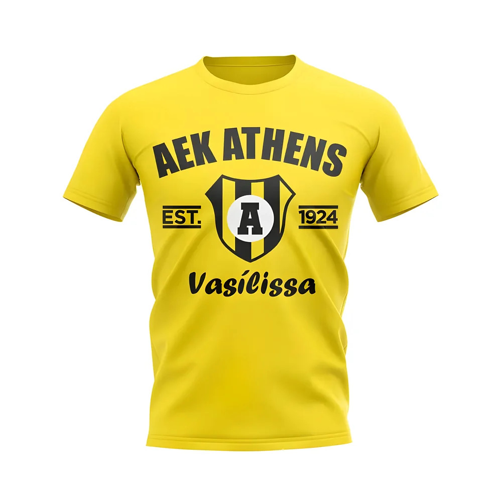 Click to view product details and reviews for Aek Athens Established Football T Shirt Yellow. Click to view product details and reviews for Aek Athens Established Football T Shirt Yellow.
