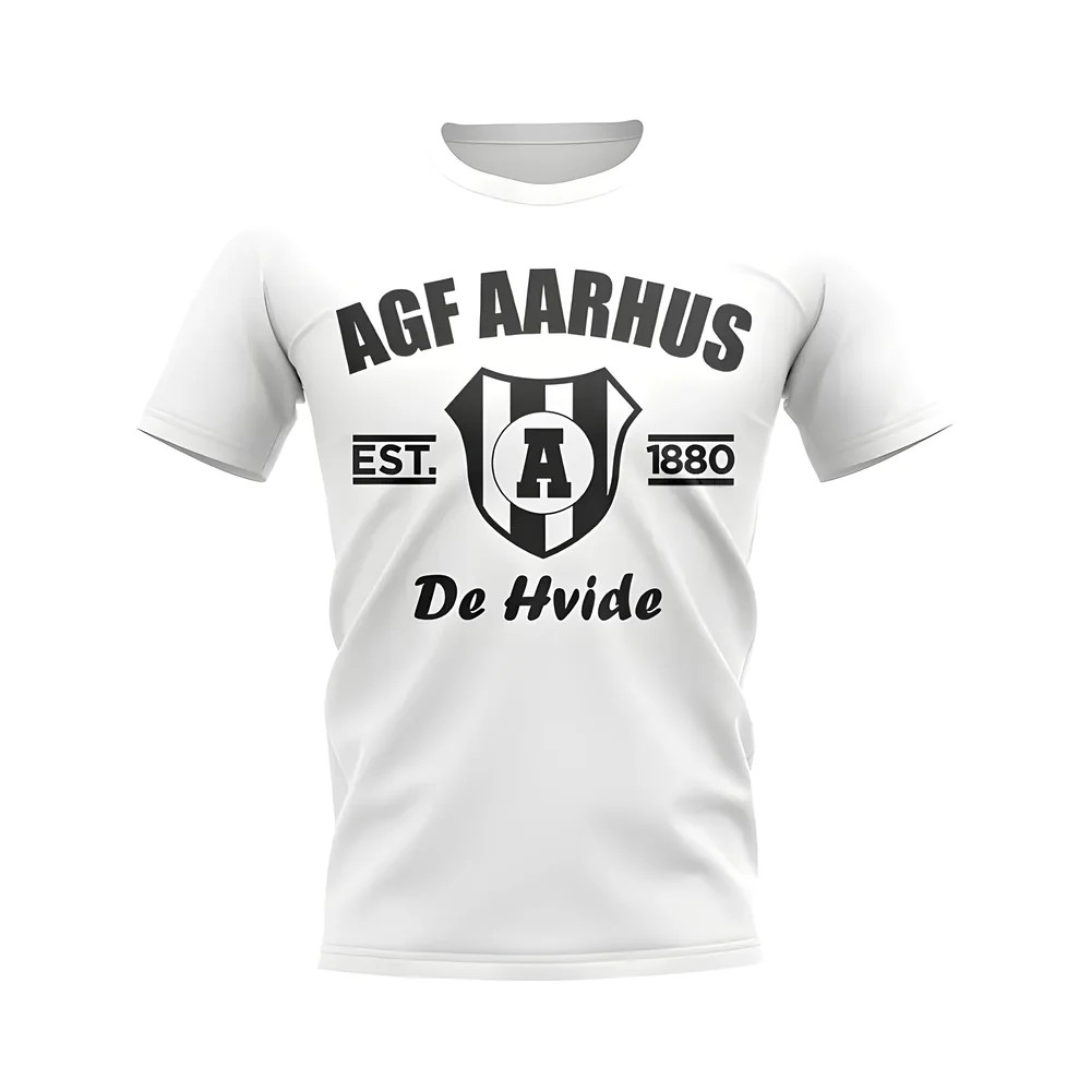 Click to view product details and reviews for Agf Aarhus Established Football T Shirt White.