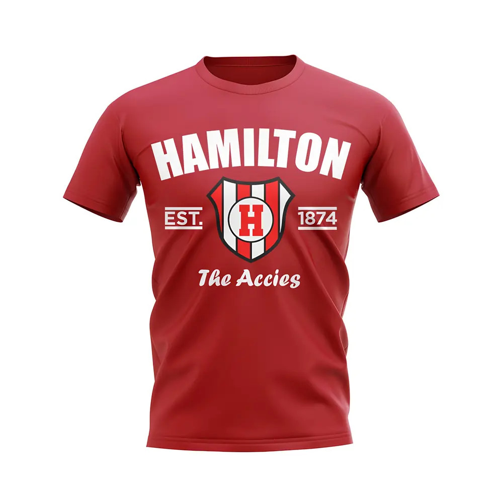 Click to view product details and reviews for Hamilton Accies Established Football T Shirt Red. Click to view product details and reviews for Hamilton Accies Established Football T Shirt Red.