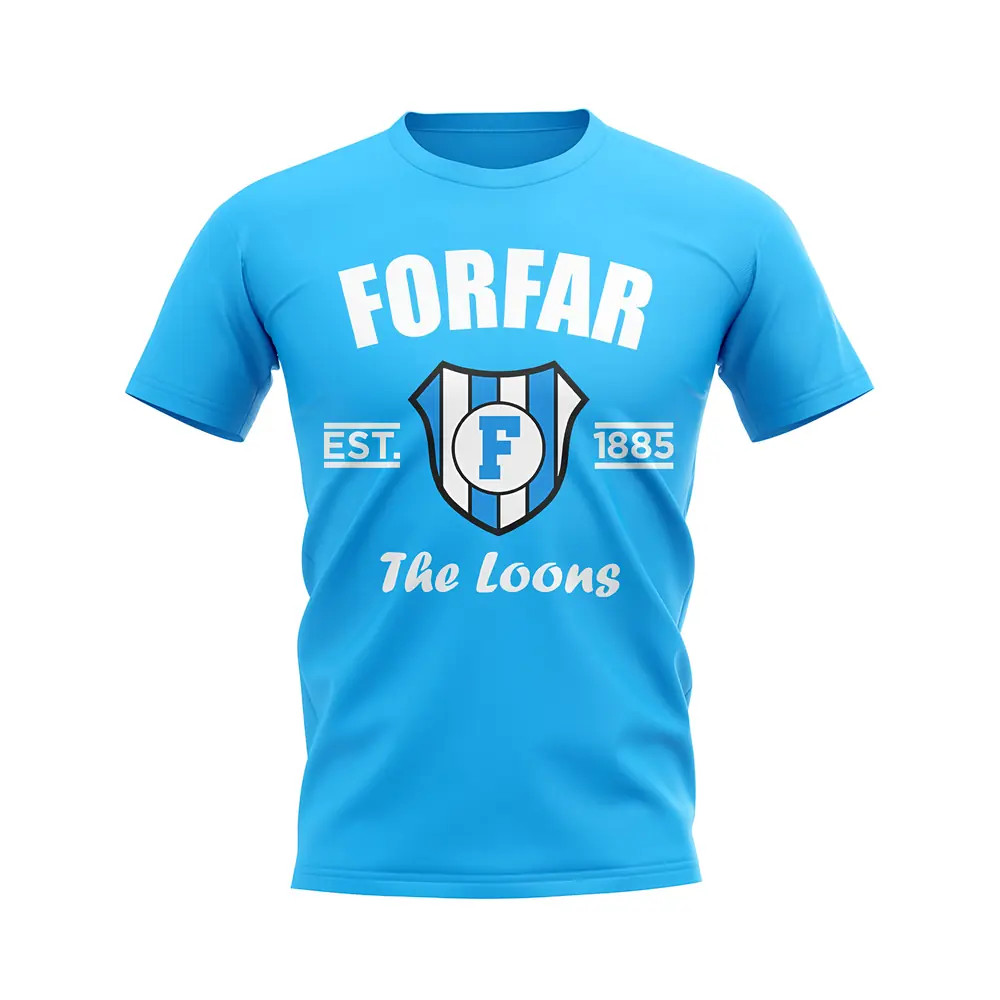 Click to view product details and reviews for Forfar Athletic Established Football T Shirt Sky Blue. Click to view product details and reviews for Forfar Athletic Established Football T Shirt Sky Blue.