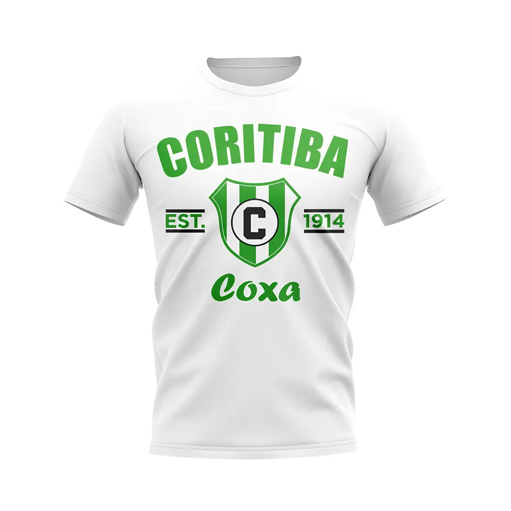 Coritiba Established Football T-Shirt (White) Polyester Aston Villa Uksoccershop Men's White Medium