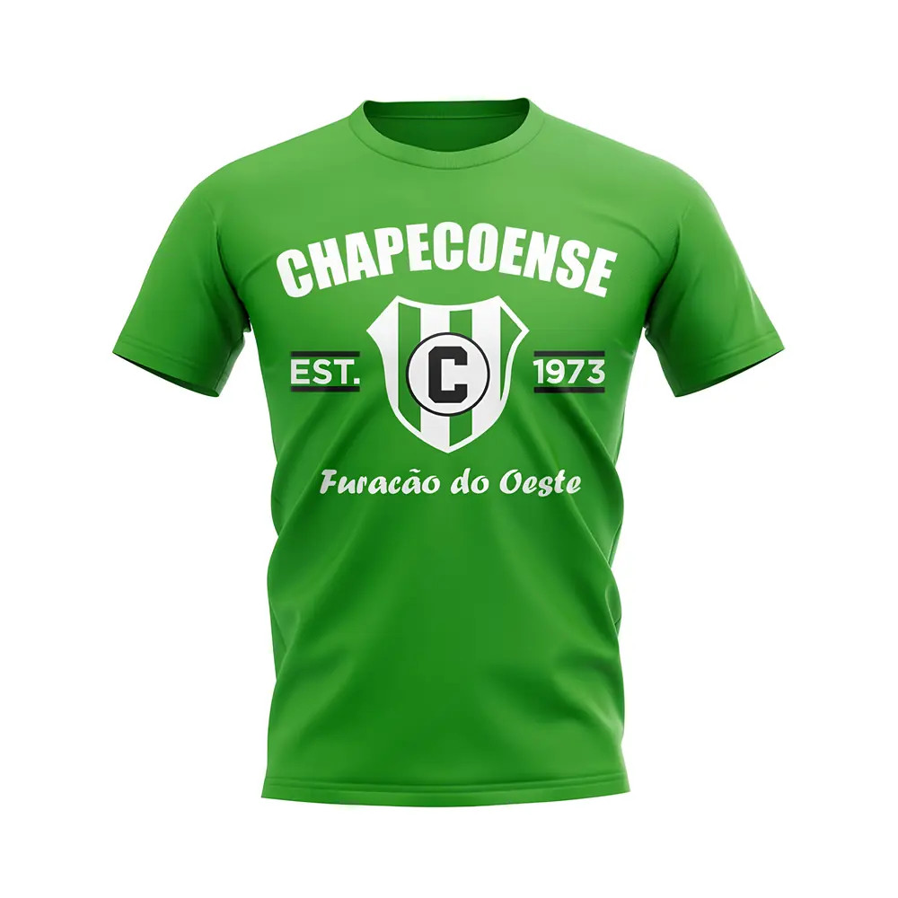 Chapecoense Established Football T-Shirt (Green) Polyester Uksoccershop Men's Green Medium