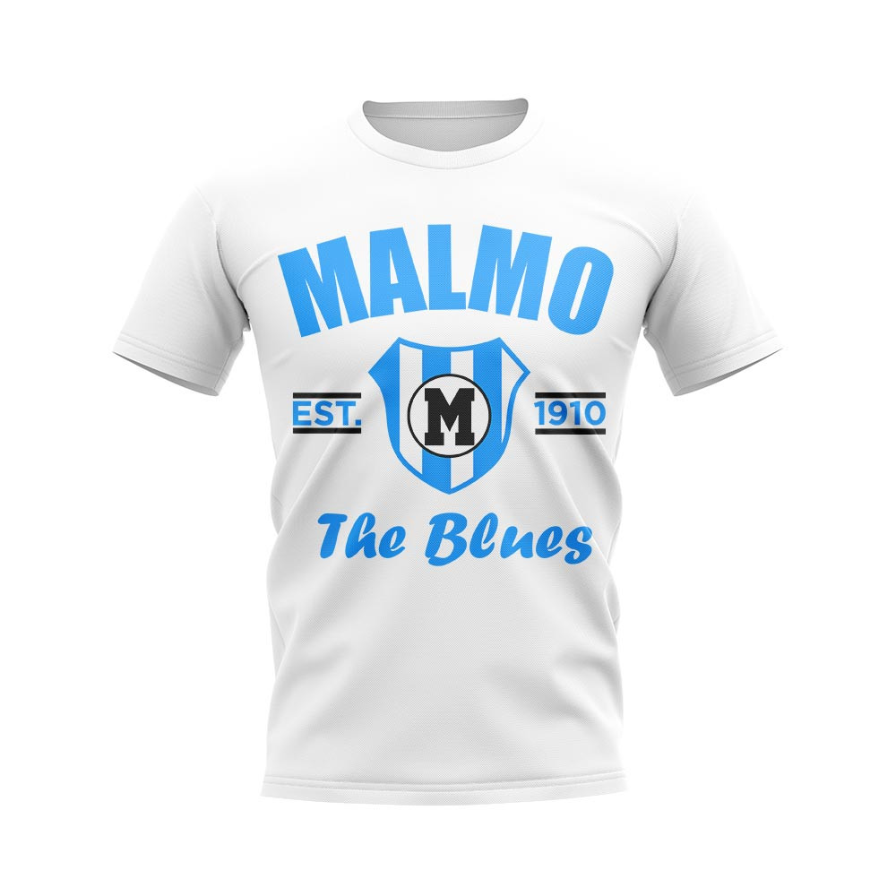 Click to view product details and reviews for Malmo Established Football T Shirt White.