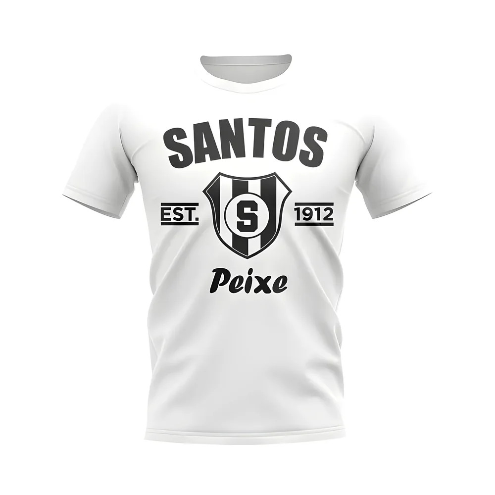 Click to view product details and reviews for Santos Established Football T Shirt White.