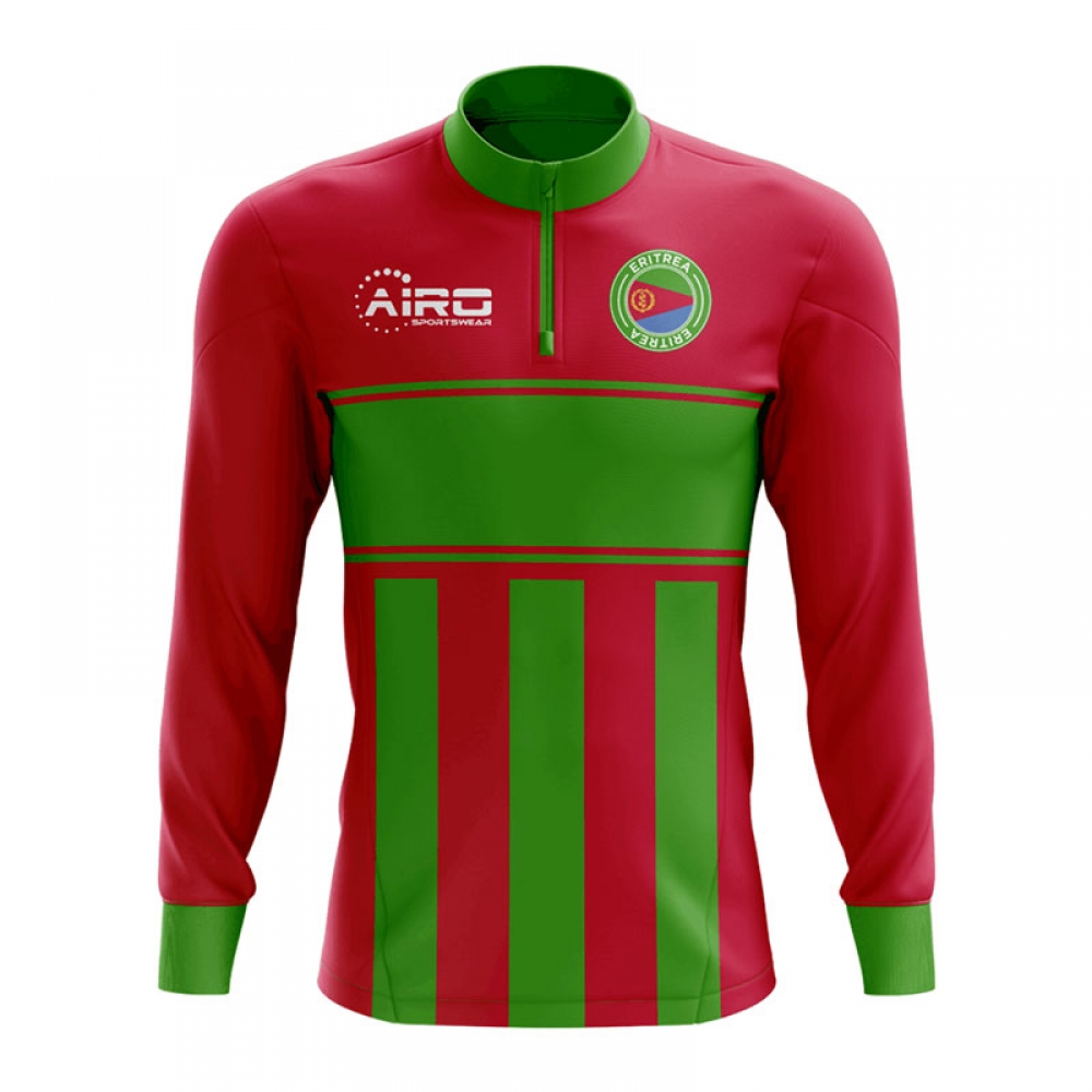 Click to view product details and reviews for Eritrea Concept Football Half Zip Midlayer Top Red Green.