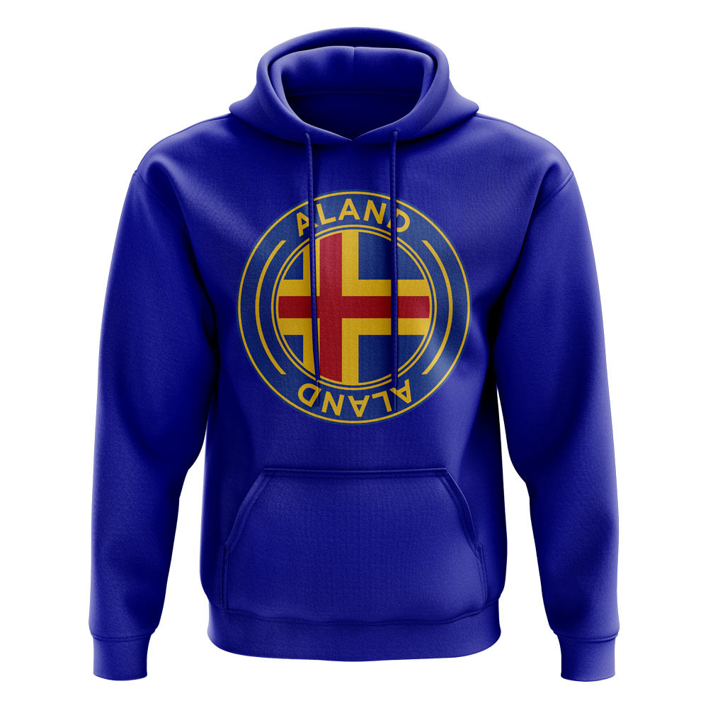 Click to view product details and reviews for Aland Football Badge Hoodie Blue.