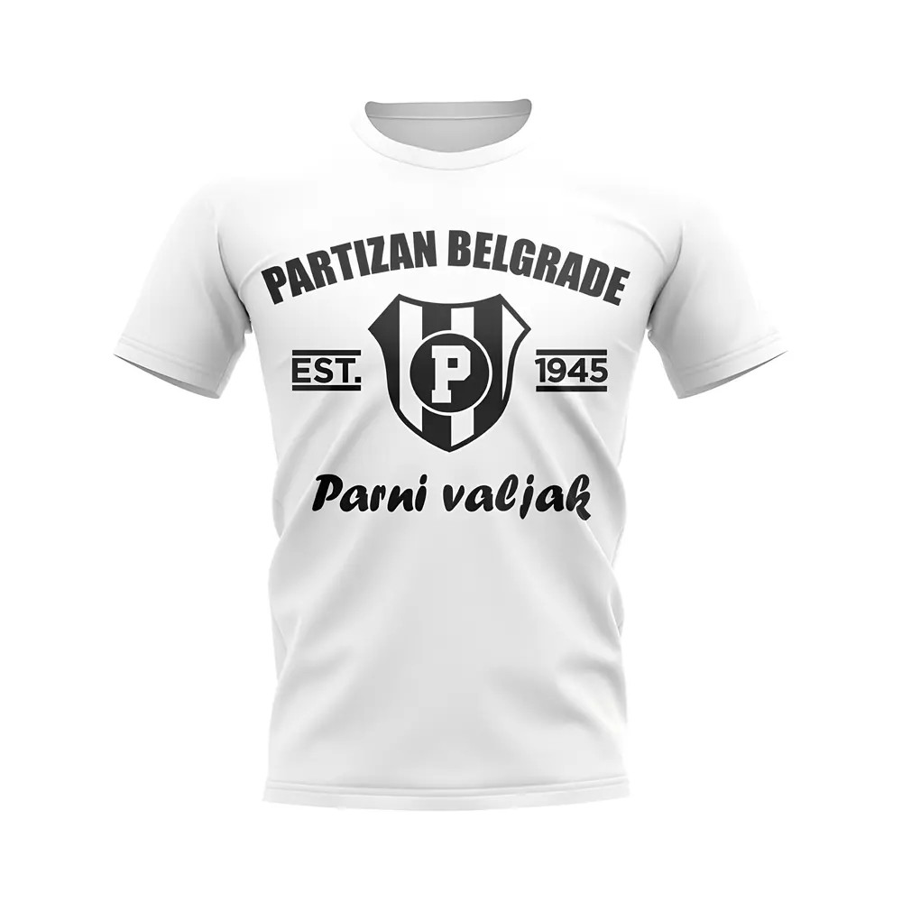 Click to view product details and reviews for Partizan Belgrade Established Football T Shirt White. Click to view product details and reviews for Partizan Belgrade Established Football T Shirt White.