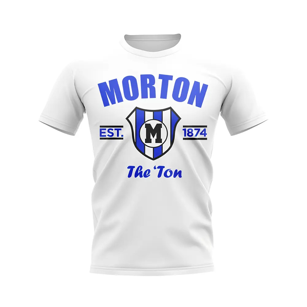 Click to view product details and reviews for Greenock Morton Established Football T Shirt White. Click to view product details and reviews for Greenock Morton Established Football T Shirt White.