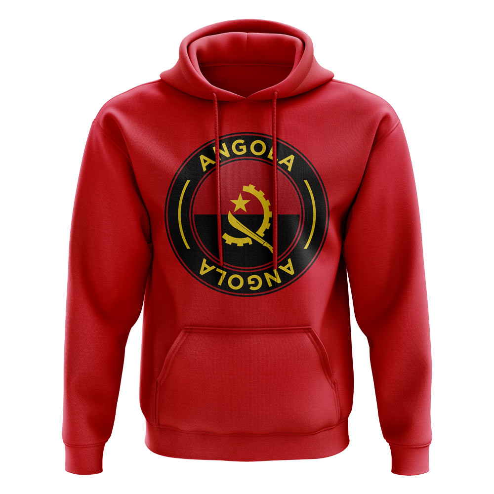 Click to view product details and reviews for Angola Football Badge Hoodie Red.