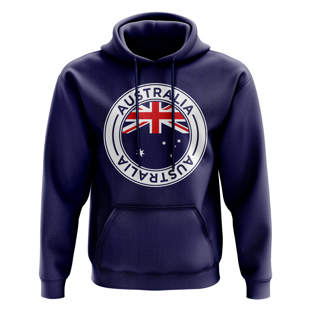 Click to view product details and reviews for Australia Football Badge Hoodie Navy.
