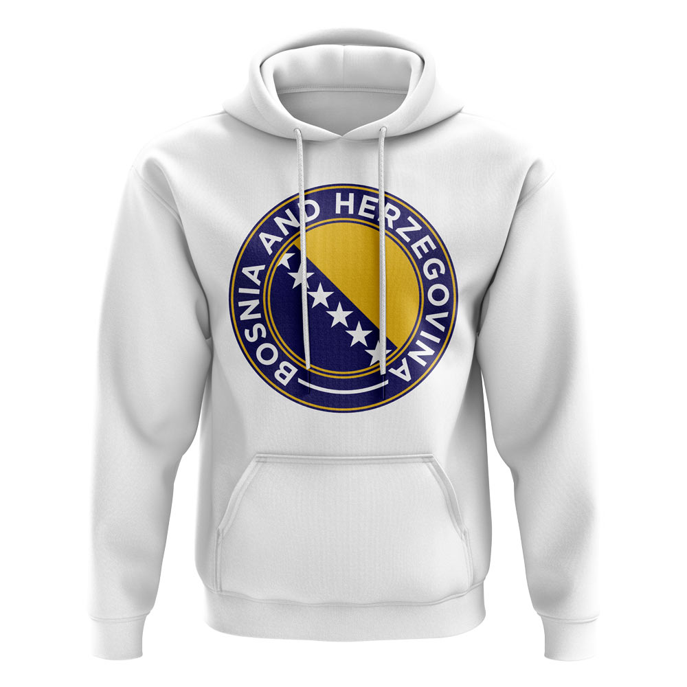 Click to view product details and reviews for Bosnia And Herzegovina Football Badge Hoodie White.