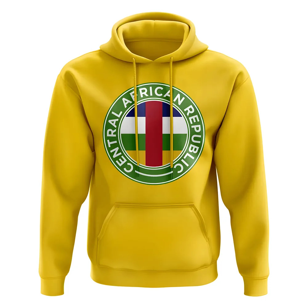 Click to view product details and reviews for Central African Republic Football Badge Hoodie Yellow. Click to view product details and reviews for Central African Republic Football Badge Hoodie Yellow.