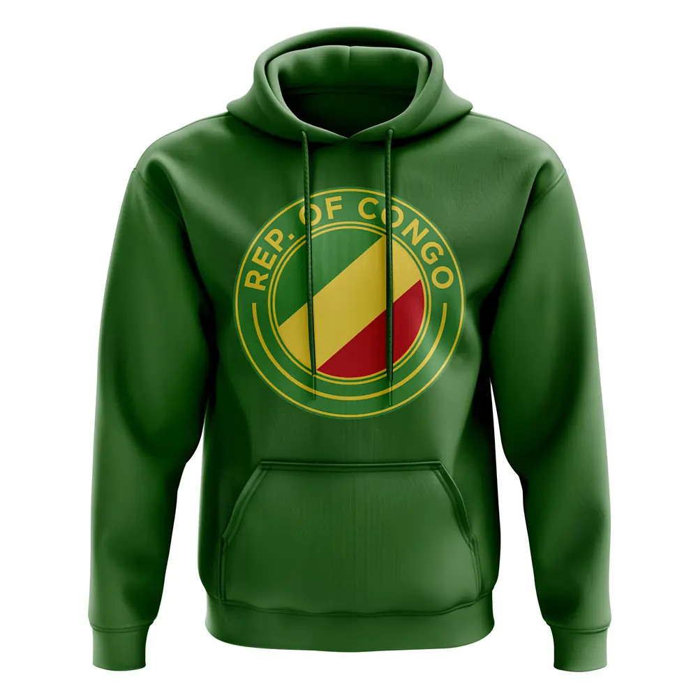Click to view product details and reviews for Congo Republic Football Badge Hoodie Green.