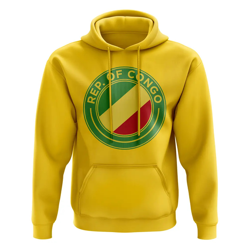 Click to view product details and reviews for Congo Republic Football Badge Hoodie Yellow.
