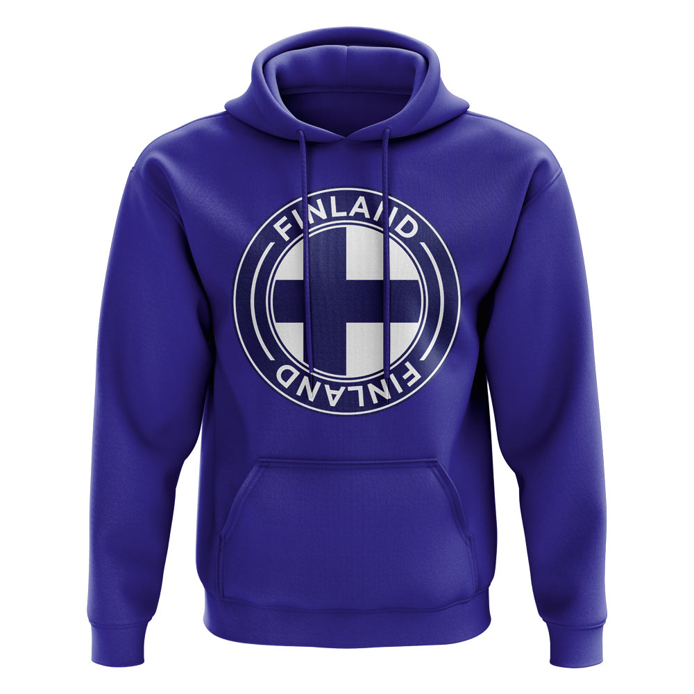 Click to view product details and reviews for Finland Football Badge Hoodie Royal.