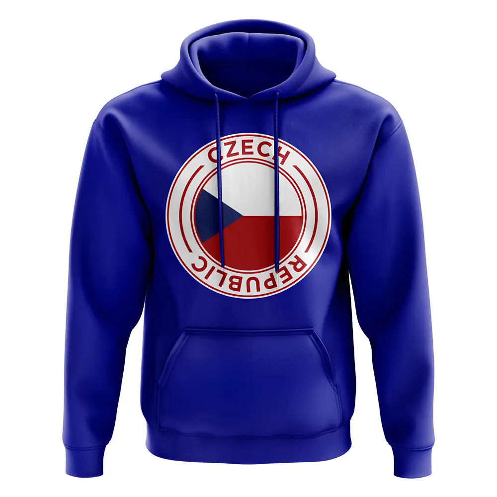 Czech Republic Football Badge Hoodie Royal Czech Republic Football Badge Hoodie Royal