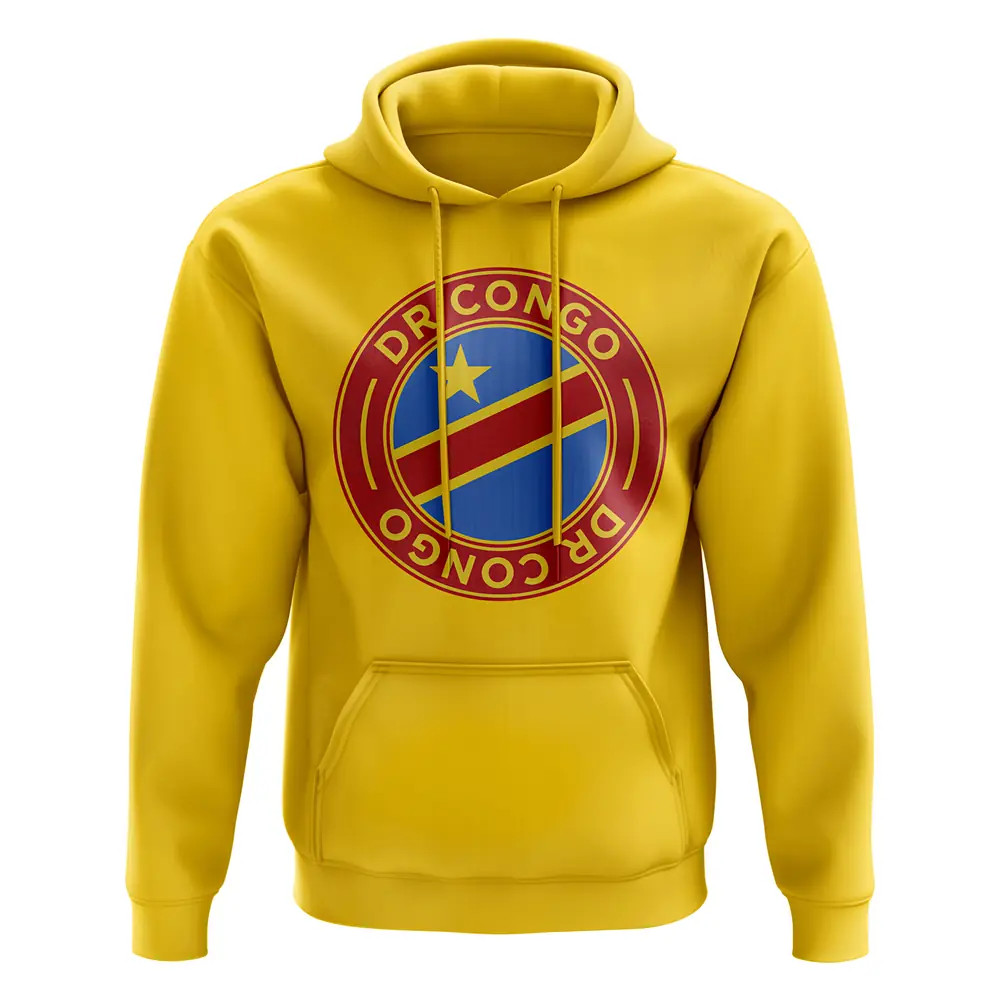 Click to view product details and reviews for Dr Congo Football Badge Hoodie Yellow.