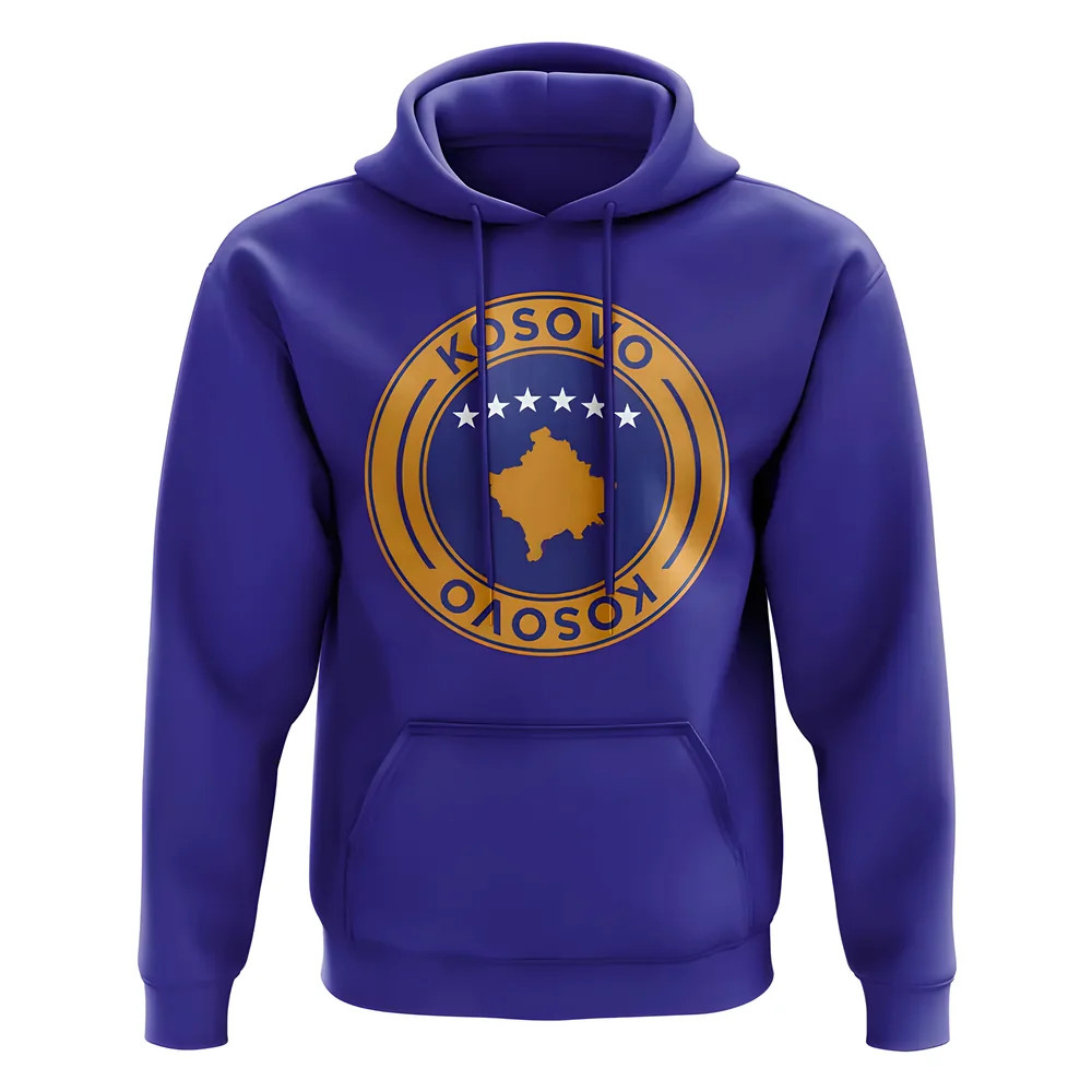 Click to view product details and reviews for Kosovo Football Badge Hoodie Royal.