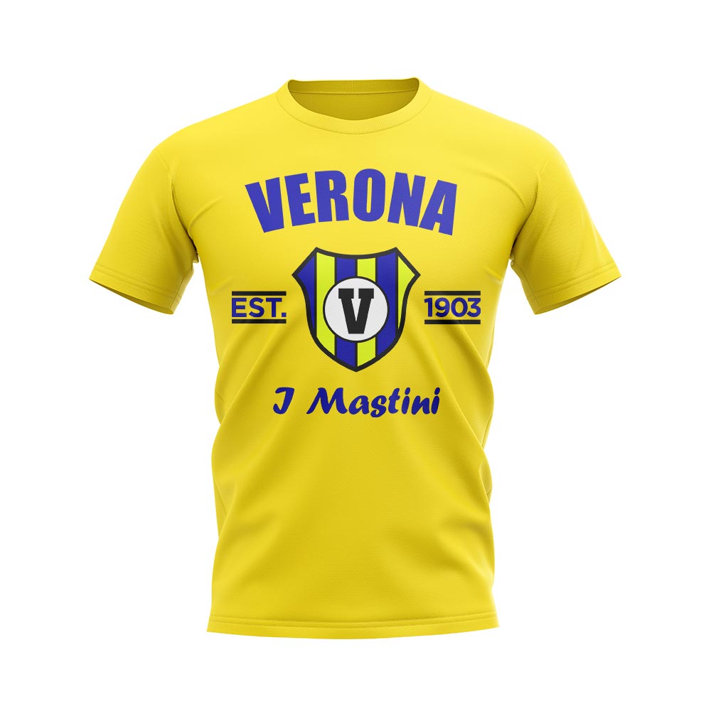 Click to view product details and reviews for Hellas Verona Established Football T Shirt Yellow.
