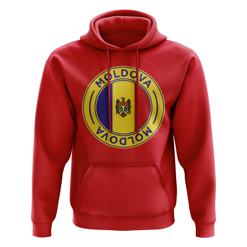 Click to view product details and reviews for Moldova Football Badge Hoodie Red.