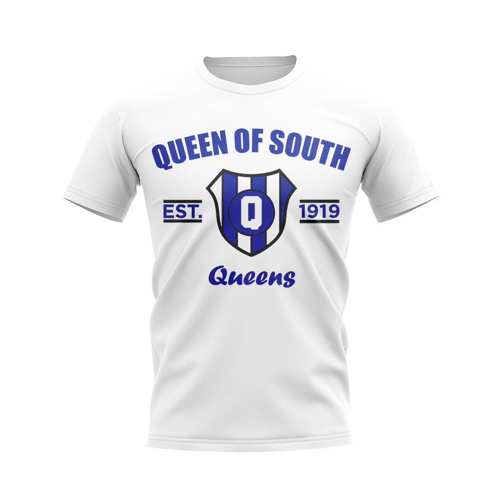 Click to view product details and reviews for Queen Of The South Established Football T Shirt White.