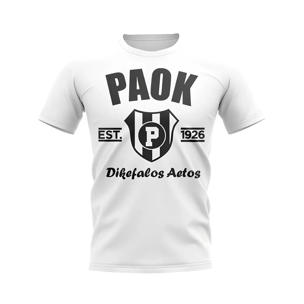 Click to view product details and reviews for Paok Salonika Established Football T Shirt White.