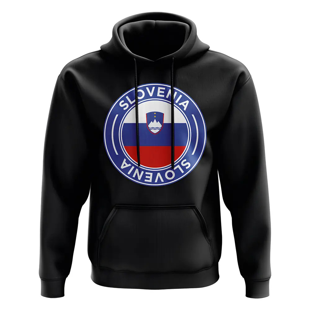 Click to view product details and reviews for Slovenia Football Badge Hoodie Black.