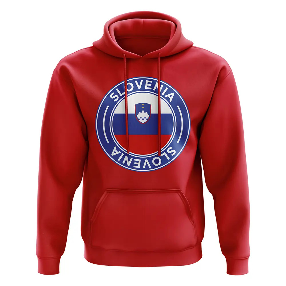 Click to view product details and reviews for Slovenia Football Badge Hoodie Red.