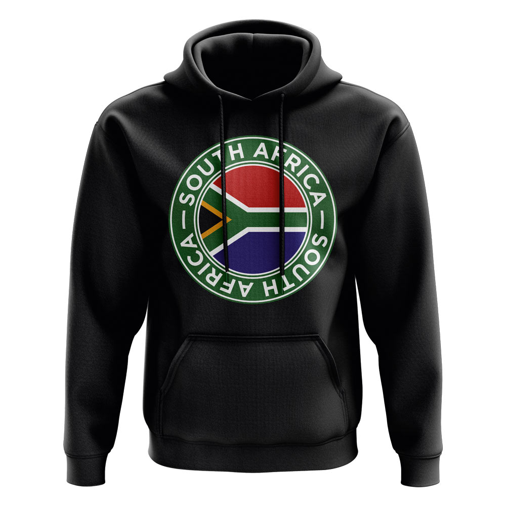 Click to view product details and reviews for South Africa Football Badge Hoodie Black.