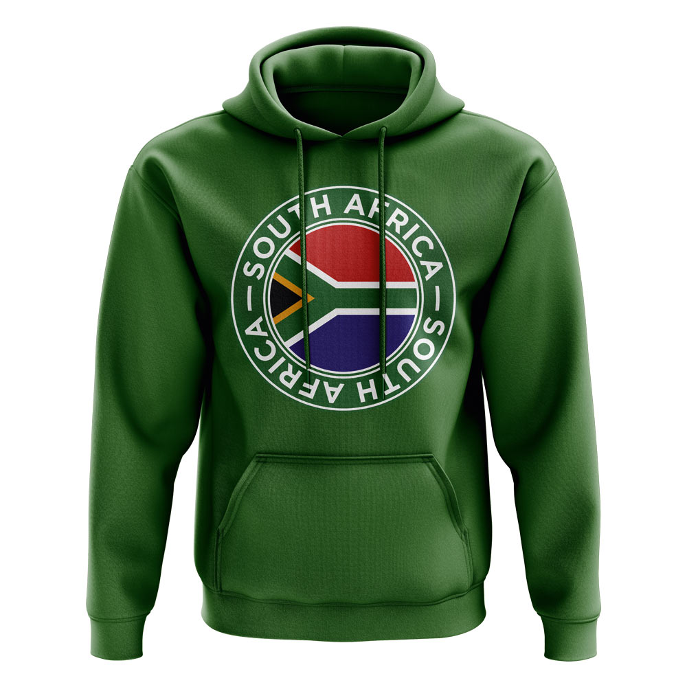 Click to view product details and reviews for South Africa Football Badge Hoodie Green.