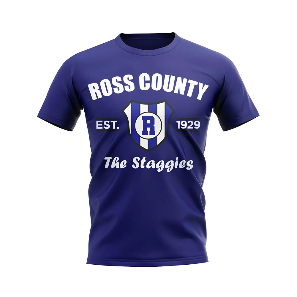 Click to view product details and reviews for Ross County Established Football T Shirt Navy. Click to view product details and reviews for Ross County Established Football T Shirt Navy.