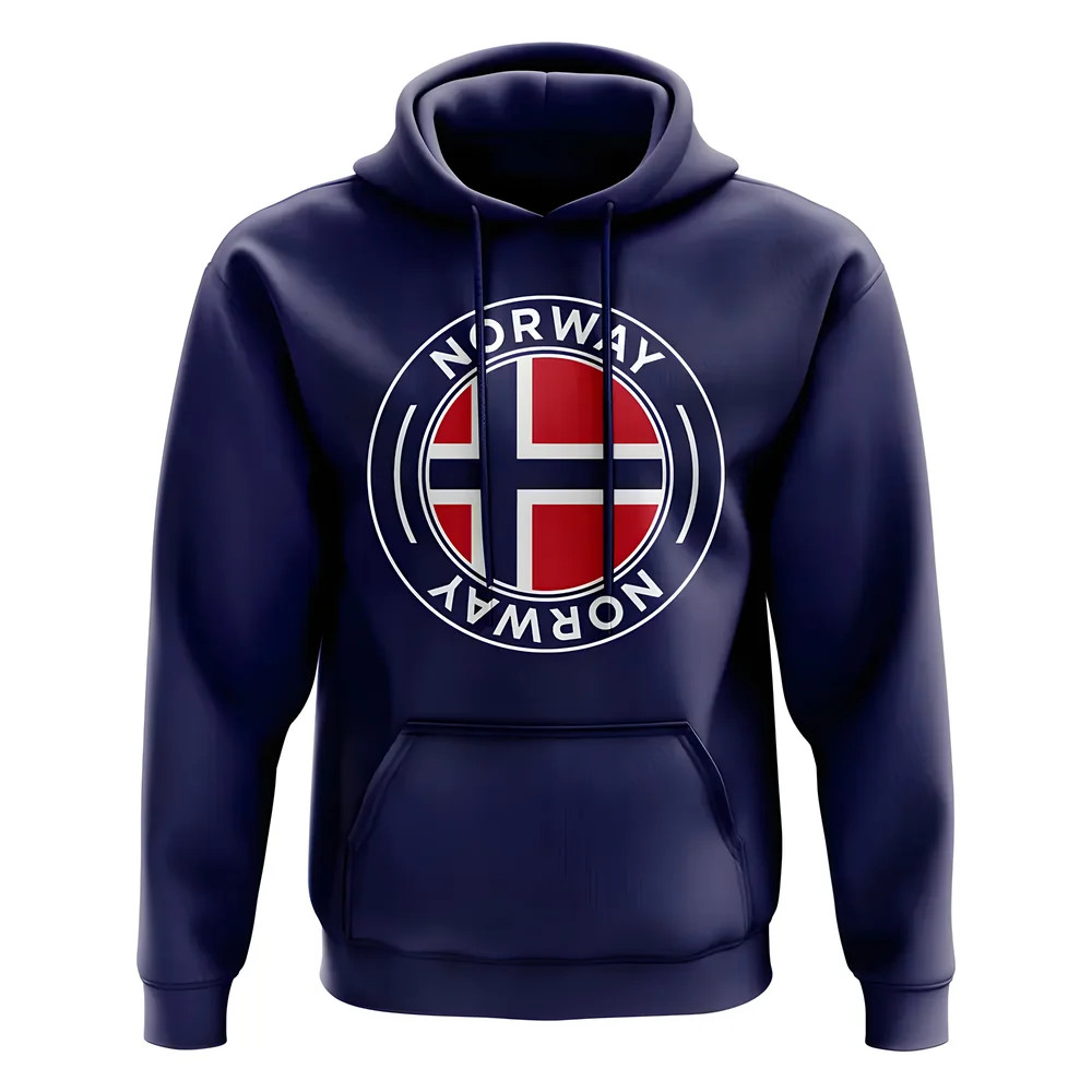 Click to view product details and reviews for Norway Football Badge Hoodie Navy.