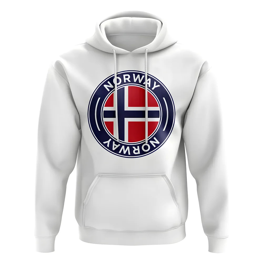 Click to view product details and reviews for Norway Football Badge Hoodie White.