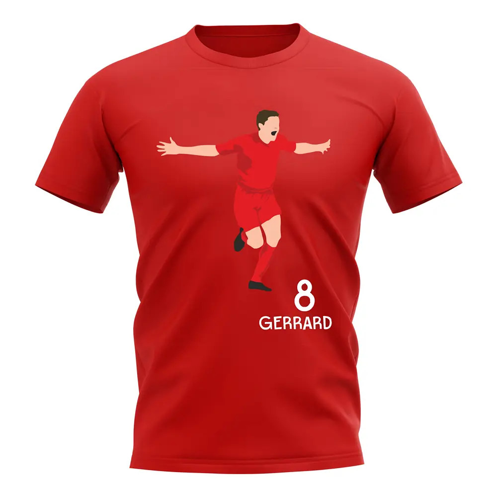Click to view product details and reviews for Steven Gerrard Liverpool Player Graphic T Shirt Red.