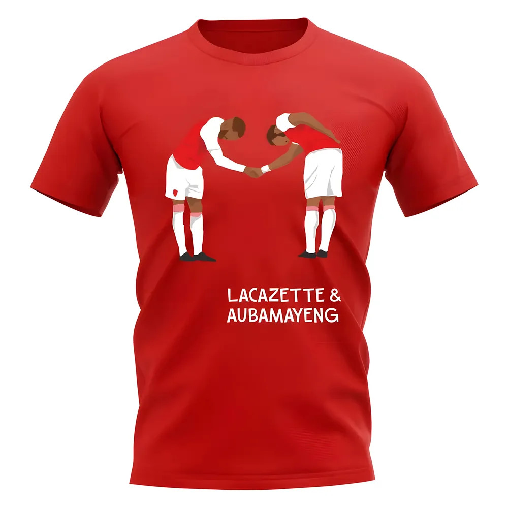 Click to view product details and reviews for Lacazette Aubameyang Arsenal Player Graphic T Shirt Red. Click to view product details and reviews for Lacazette Aubameyang Arsenal Player Graphic T Shirt Red.