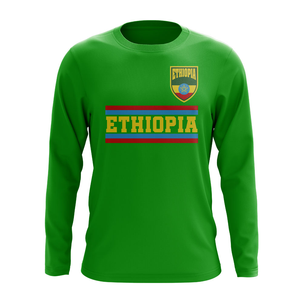 Click to view product details and reviews for Ethiopia Core Football Country Long Sleeve T Shirt Green.
