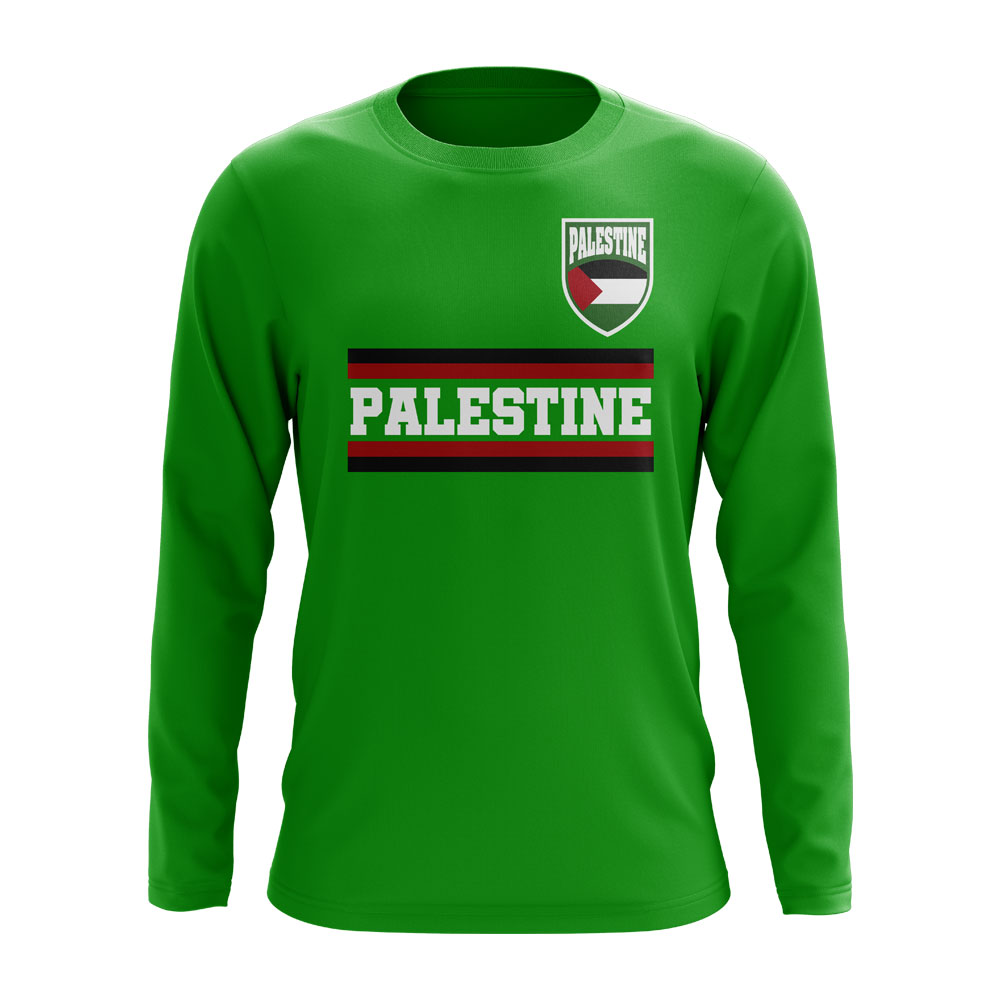 Click to view product details and reviews for Palestine Core Football Country Long Sleeve T Shirt Green.