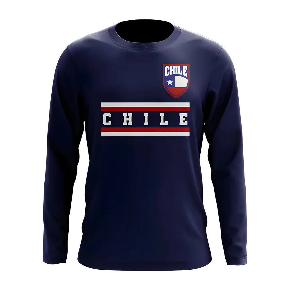 Click to view product details and reviews for Chile Core Football Country Long Sleeve T Shirt Navy.