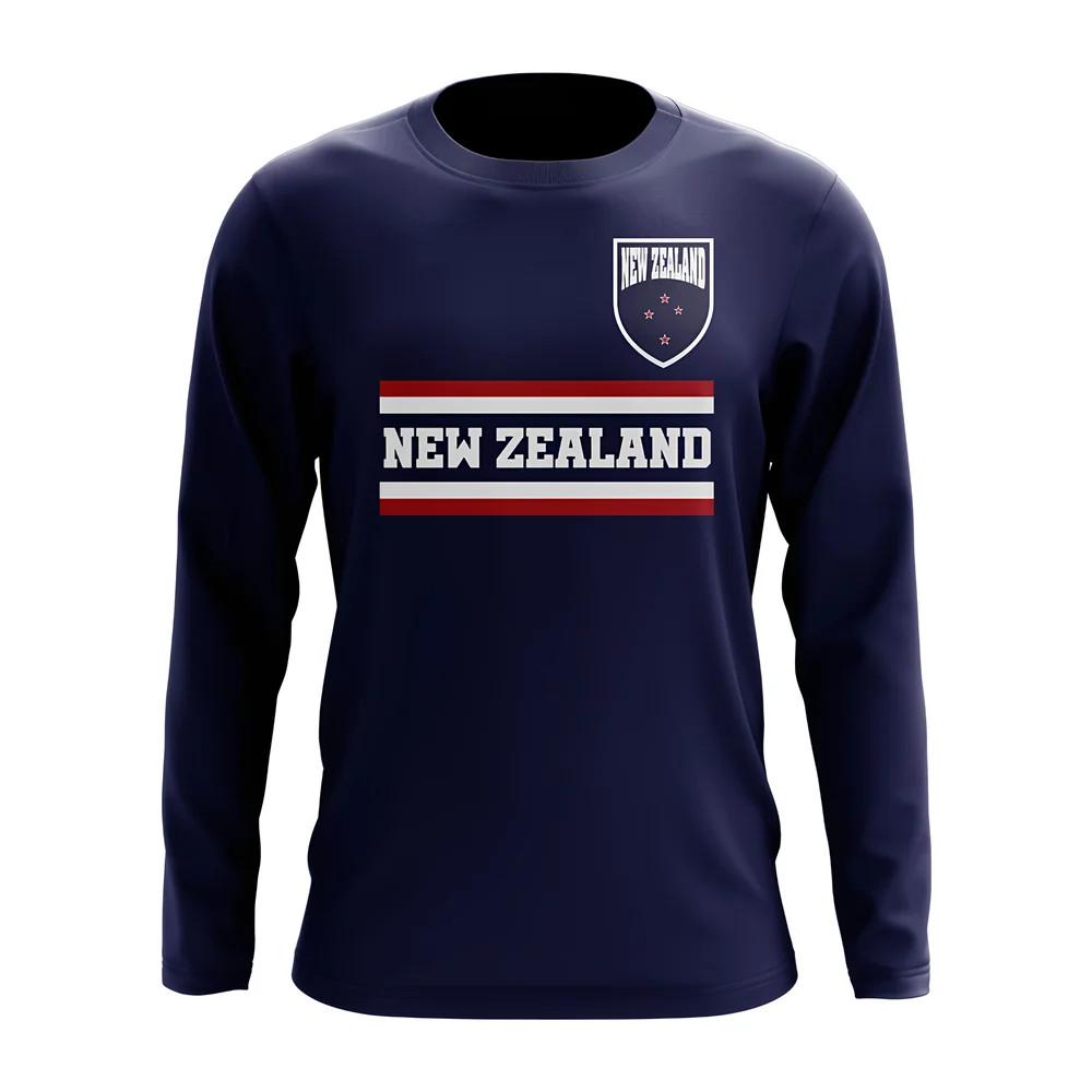 Click to view product details and reviews for New Zealand Core Football Country Long Sleeve T Shirt Navy.