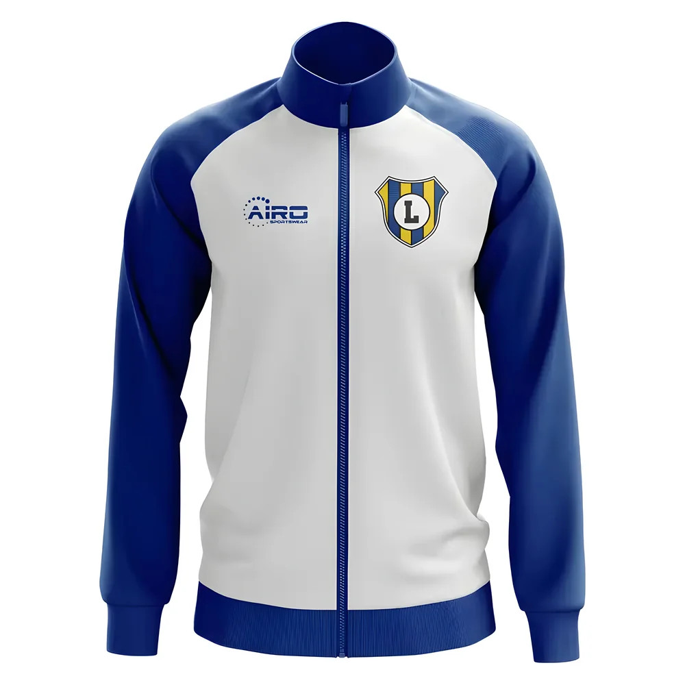Leeds Concept Football Track Jacket (White) Polyester Made By: Airo Sportswear Men's White 3XL