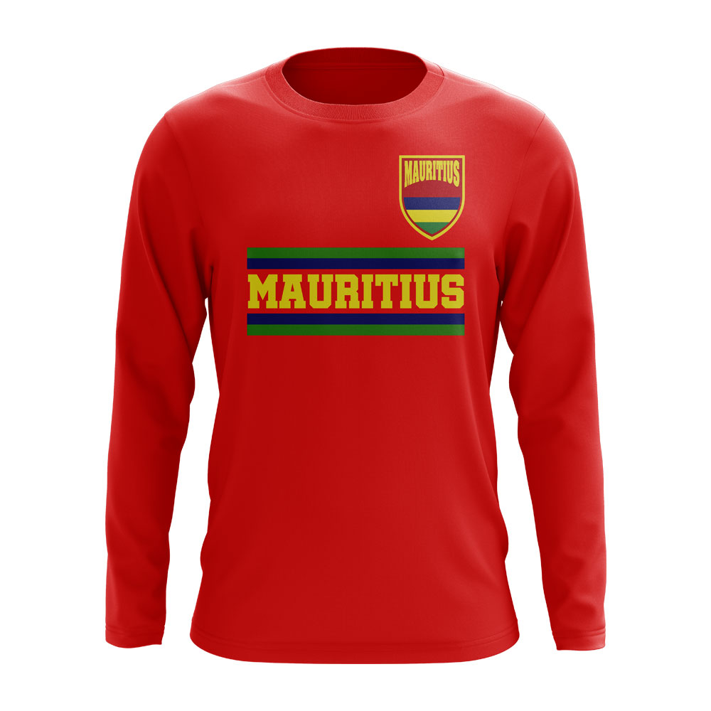 Click to view product details and reviews for Mauritius Core Football Country Long Sleeve T Shirt Red.