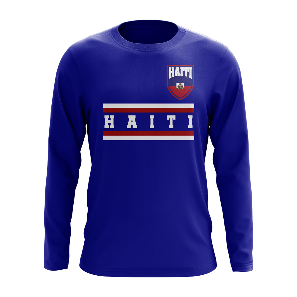 Click to view product details and reviews for Haiti Core Football Country Long Sleeve T Shirt Royal.