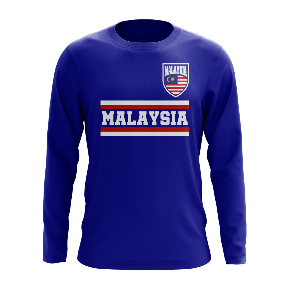 Click to view product details and reviews for Malaysia Core Football Country Long Sleeve T Shirt Royal.