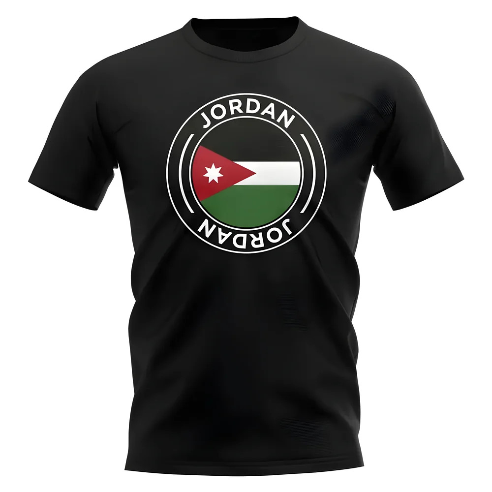 Jordan Football Badge T-Shirt (Black) Polyester Uksoccershop Men's Black Extra Small