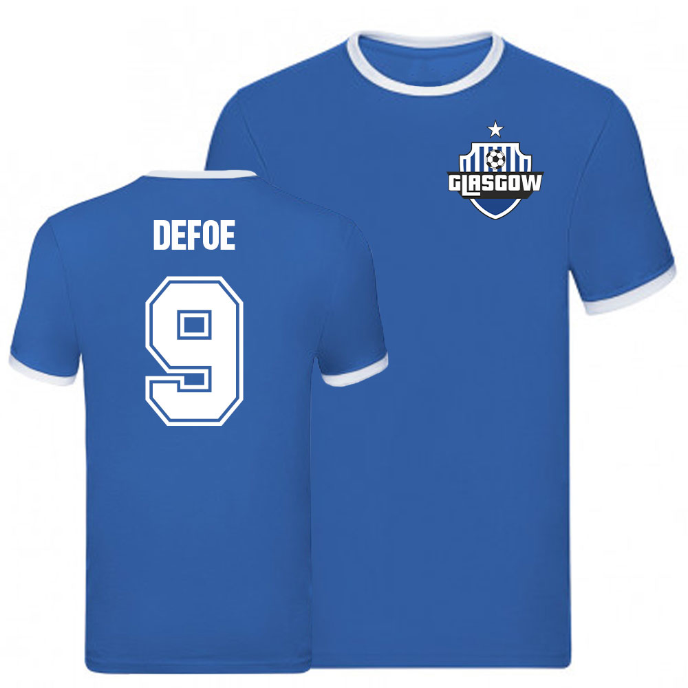 Click to view product details and reviews for Jermain Defoe Rangers Ringer Tee Blue.