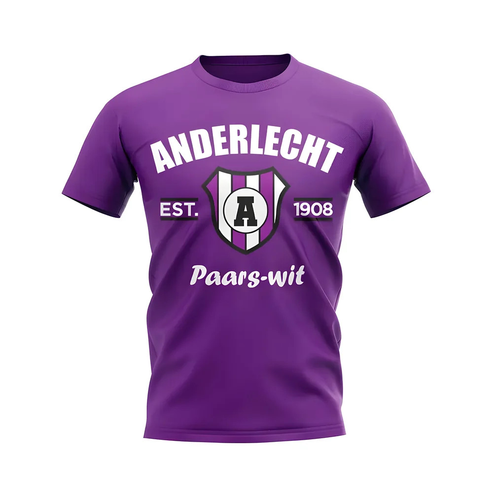 Click to view product details and reviews for Anderlecht Established Football T Shirt Purple.