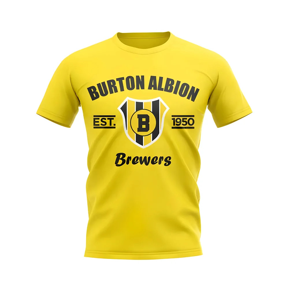 Click to view product details and reviews for Burton Albion Established Football T Shirt Yellow.